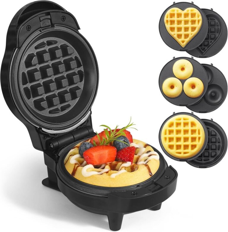 Crispy waffles with butter